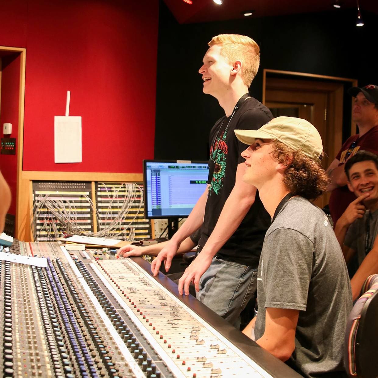 Summer campers at console