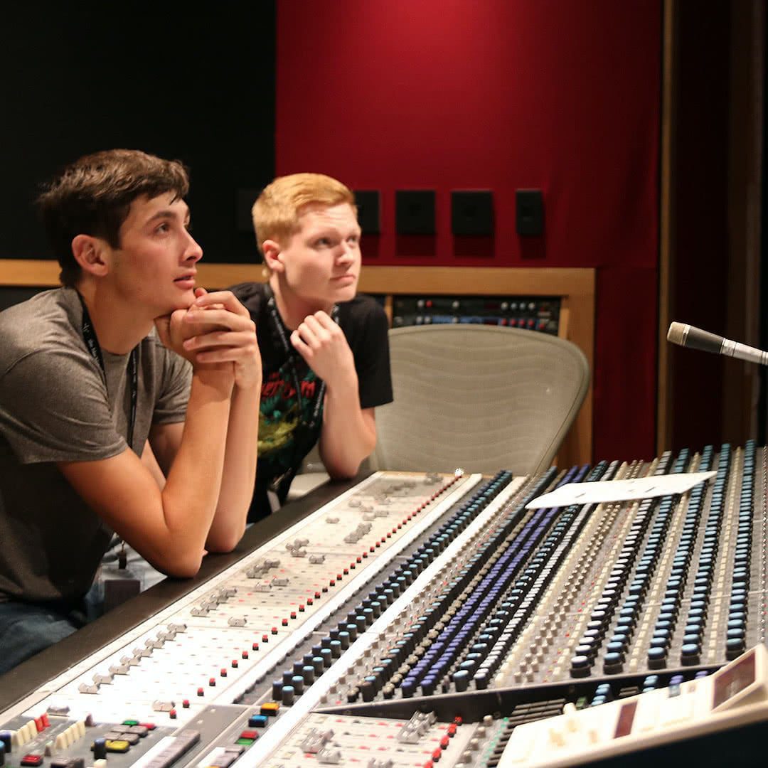 Students at the console