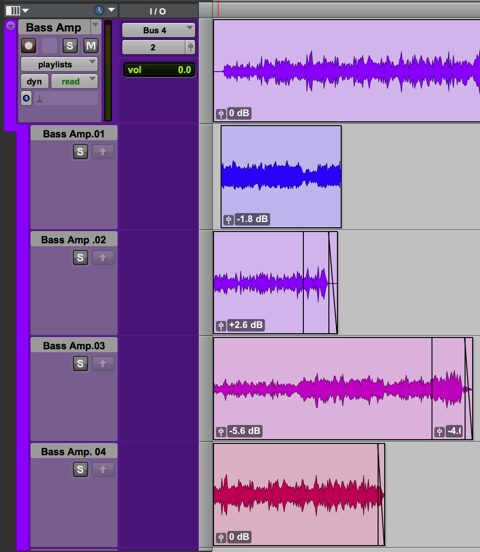 Pro tools tips - playlists and comping