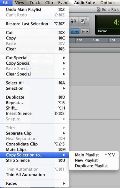 Pro tools tips - playlists and comping Pro tools tips - playlists and comping