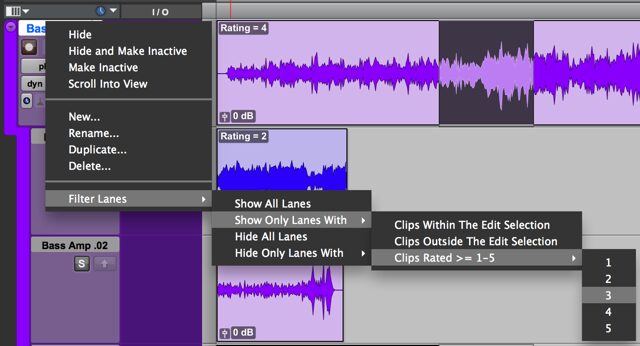 Pro tools tips - playlists and comping